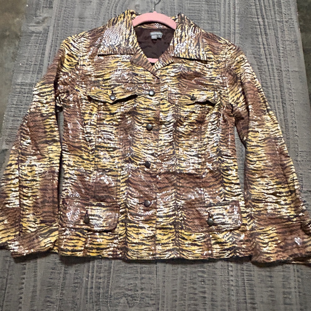 Brown and Gold Women's Jacket
